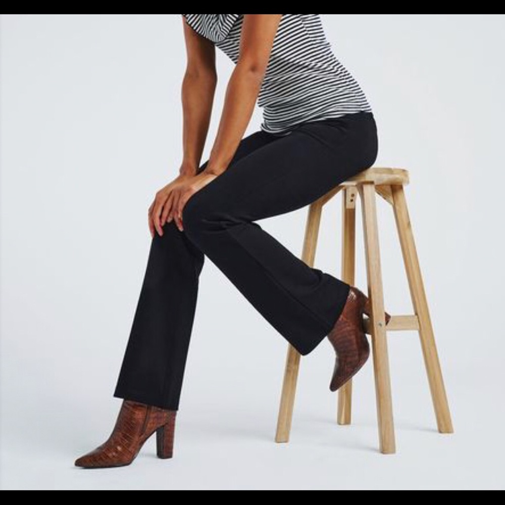 Betabrand Black Yoga Bootcut Leg Dress Pants Sz 2X